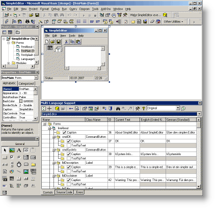 Screenshot of Multi-Language for Visual Studio 2026 Main Window